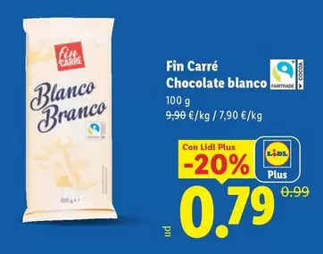 Fin Carré - Chocolate Blanco