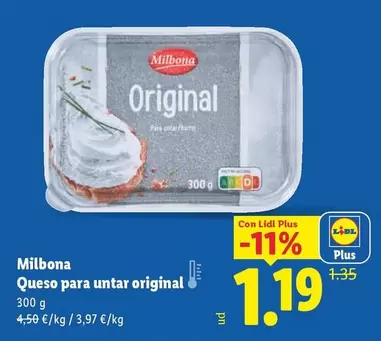 Milbona - Queso Para Untar Original