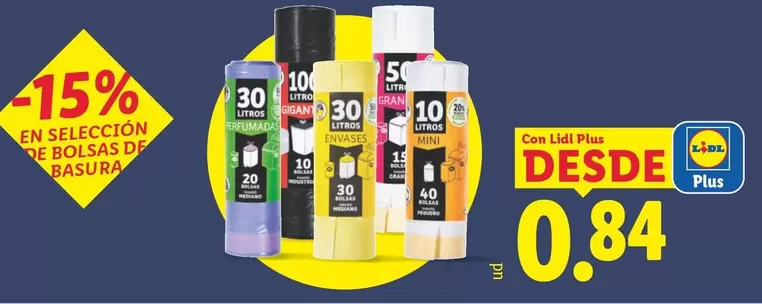 En Selección De Bolsas De Basura