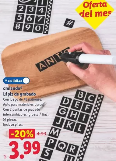 Crelando - Lápiz De Grabado