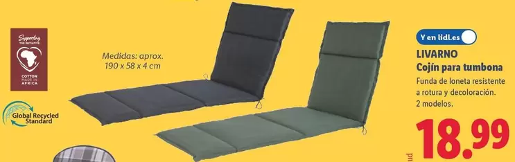 Livarno - Cojín Para Tumbona 