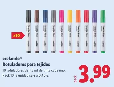 Crelando - Rotuladores Para Tejidos