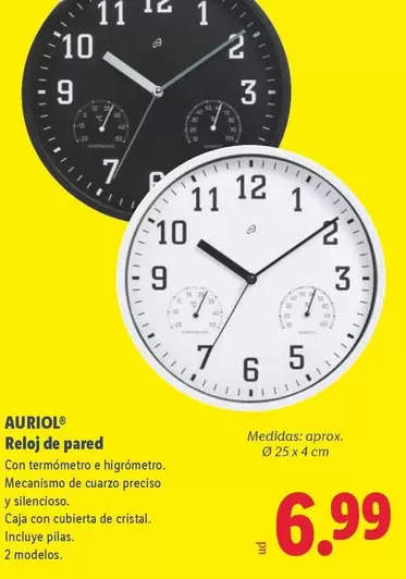 Auriol - Reloj De Pared