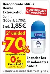 Sanex - Desodorante Dermo Extracontrol