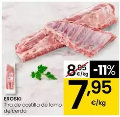 Eroski - Tira De Costilla De Lomo De Cerdo