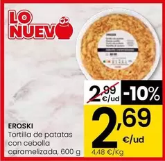 Eroski - Tortilla De Patatas Con Cebolla Caramelizada