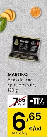 Martiko - Bloc De Foie Gras De Pato