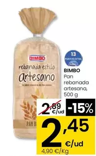 Bimbo - Pan Rebanada Artesana