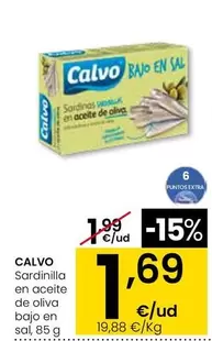 Calvo - Sardinilla En Aceite De Oliva Bajo En Sal