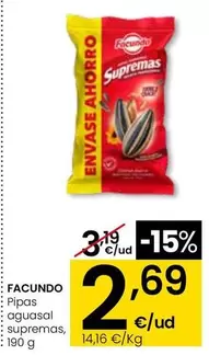 Facundo - Pipas Aguasal Supremas