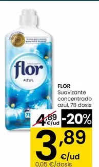 Flor - Suavizante Concentrado Azul