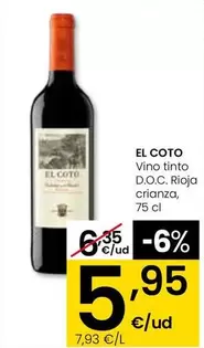 El Coto - Vino Tinto D.O.C. Rioja Crianza