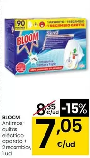 Bloom - Antimosquitos Electrico Aparato + 2 Recambios