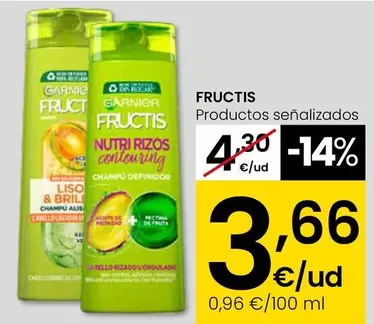 Garnier - Fructis Productos Senalizados