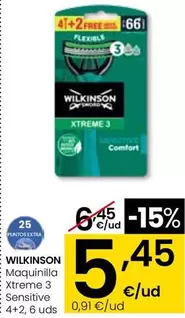 Wilkinson - Maquinilla Xtreme 3 Sensitive