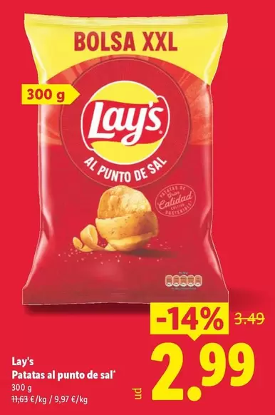 Lay's - Patatas Al Punto De Sal