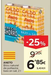 Aneto - Brou Natural De Pollastre Baix En Sal