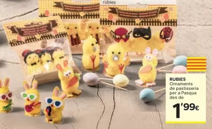Rubia - Ornaments De Pastisseria Per A Pasqua