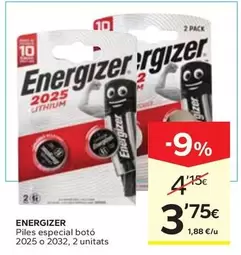 Energizer - Piles Especial Botó 2025 O 2032