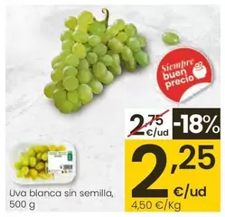 Uva Blanca Sin Semilla