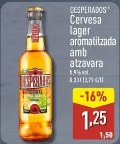 Desperados - Cervesa Lager Aromatizada Amb Atzavara