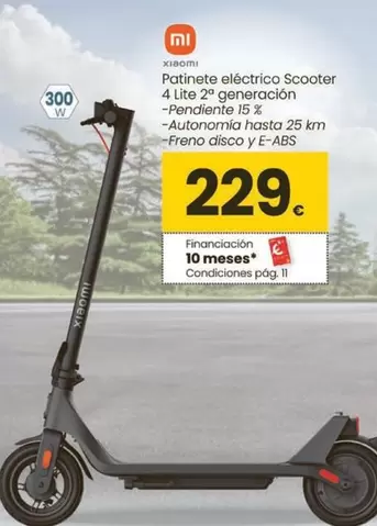 Xiaomi - Patinete Eléctrico Scooter 4 Lite 29 Generacion