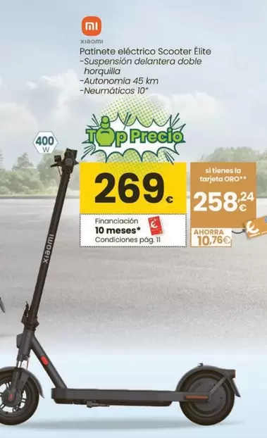 Xiaomi - Patinete Electrico Scooter Elite