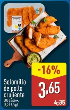 Solomillo De Pollo Crujiente