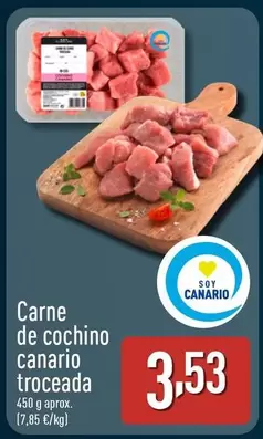 Carne De Cochino Canario Troceada