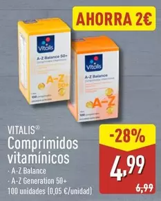 Vitalis - Comprimidos Vitaminicos
