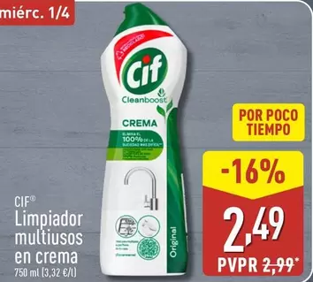 Cif - Limpiador Multiusos En Crema