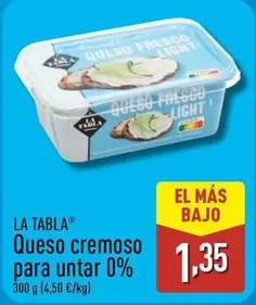 La Tabla - Queso Cremoso Para Untar 0%