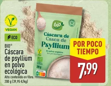 Bio - Cascara De Psyllium En Polvo Ecologica