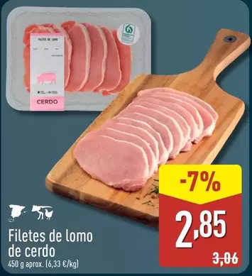 Filetes De Lomo De Cerdo