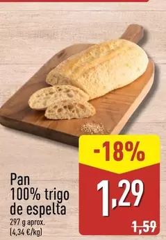 Pan 100% Trigo De Espelta