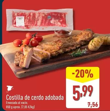 Costilla De Cerdo Adobada