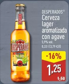 Desperados - Cerveza Lager Aromatizada Con Agave