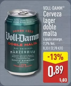 Voll-Damm - Cerveza Lager Doble Malta