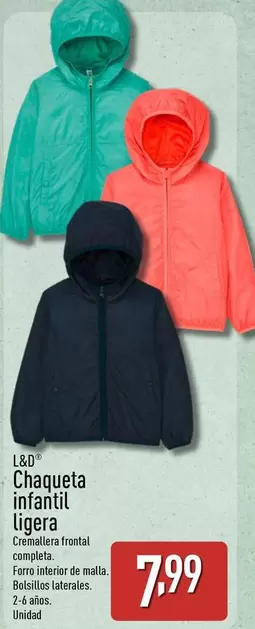 L&D - Chaqueta Infantil Ligera