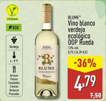 Blume - Vino Blanco Verdejo Ecologico DOP Rueda