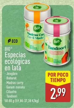 Bio - Especias Ecologicas En Lata