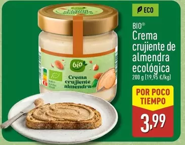Bio - Crema Crujiente De Almendra Ecologica