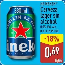 Heineken - Cerveza Lager Sin Alcohol