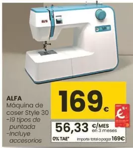 Alfa - Maquina De Coser Style 30