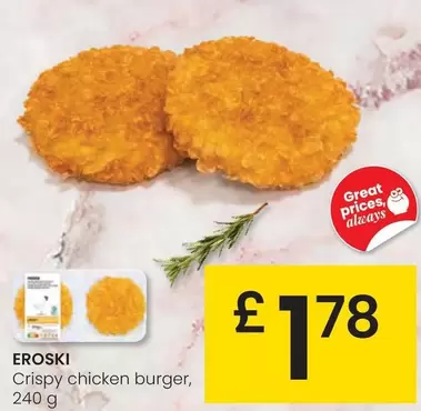 Eroski - Crispy Chicken Burger