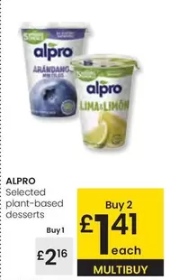 Alpro - Selected Plant-Based Desserts