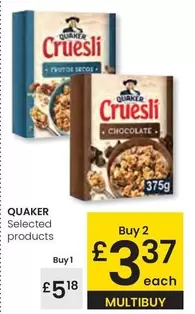 Quaker - Selected Products
