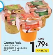Froiz - Crema De Calabacin Calabaza O Verdutras