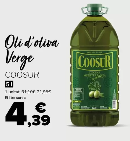 Coosur - Oli D'oliva Verge