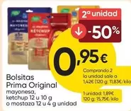 Prima - Bolsitas Original Mayonesa, Ketchup O Mostaza